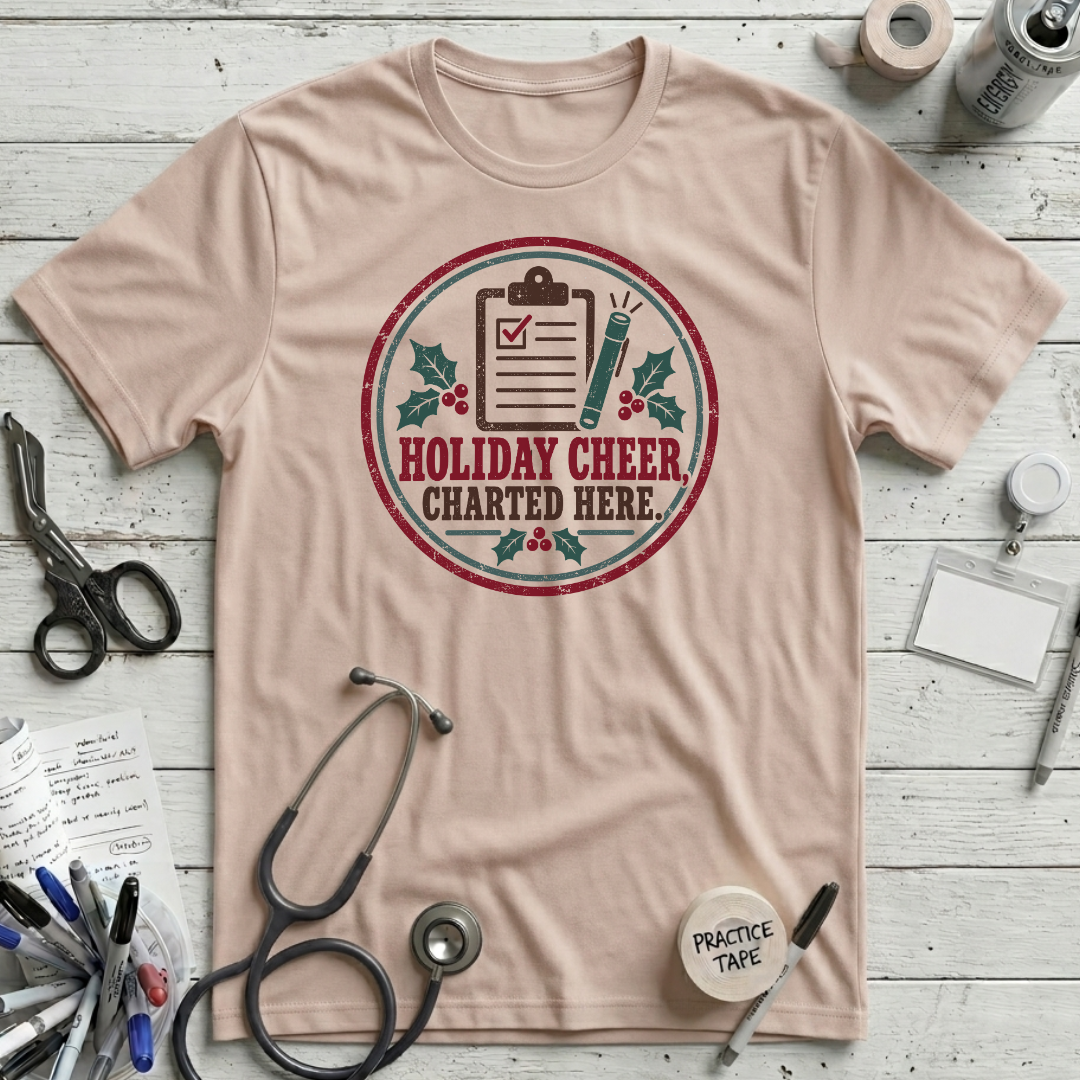 Holiday Cheer Charted Here T-Shirt