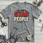 Stab People T-Shirt - Athletic Heather