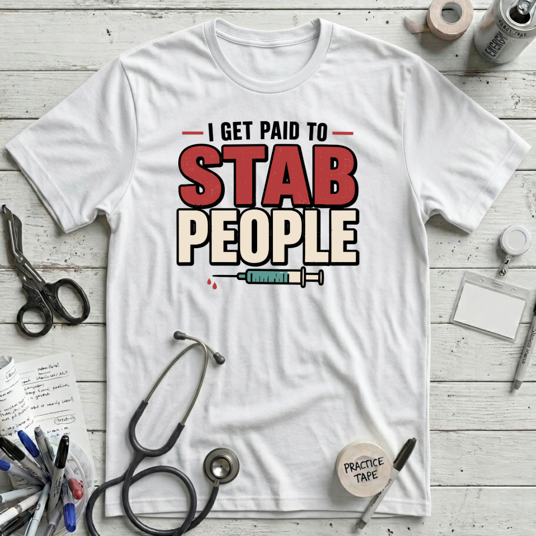 Stab People T-Shirt - White
