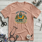 Stay Afloat T-Shirt - Heather Prism Peach