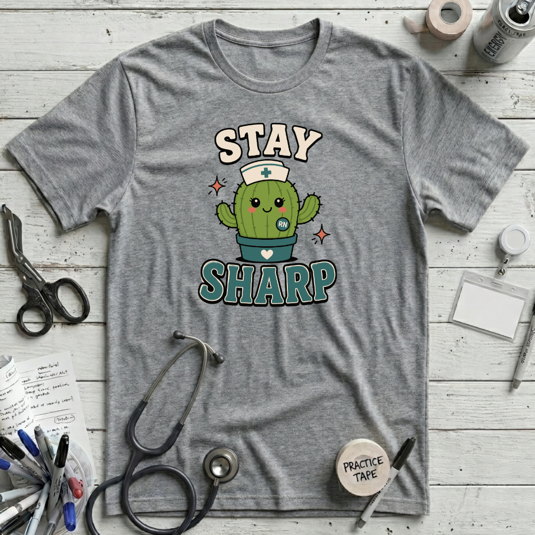 Stay Sharp T-Shirt - Athletic Heather