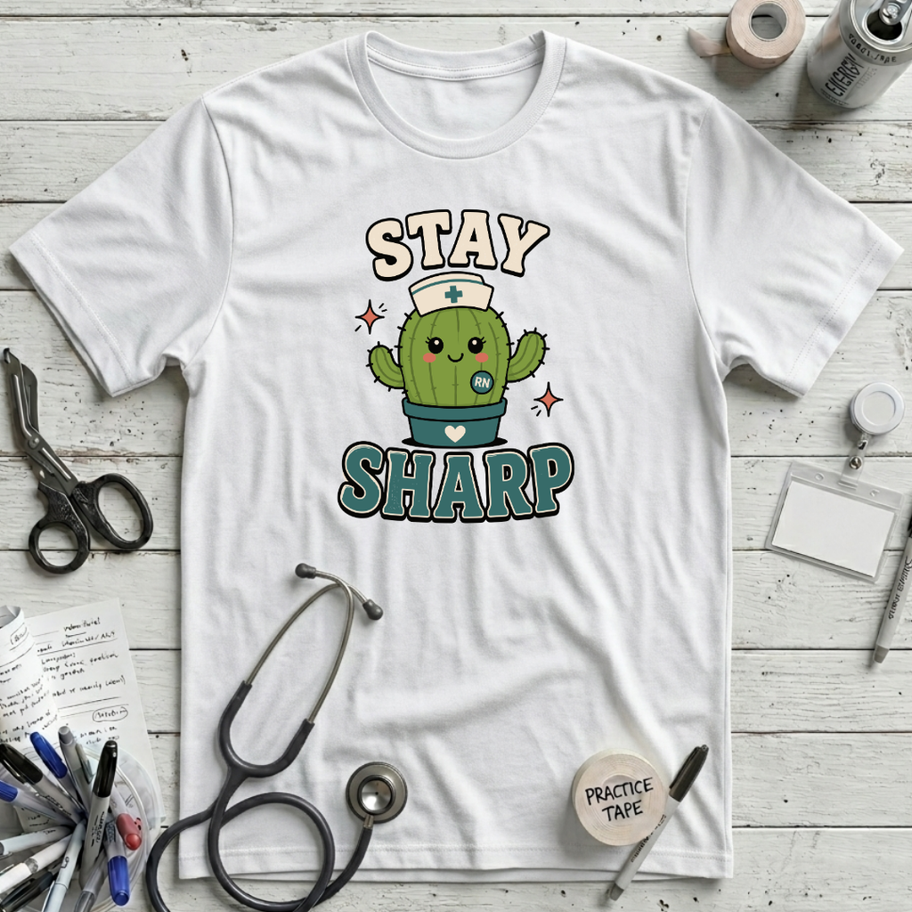 Stay Sharp T-Shirt - White