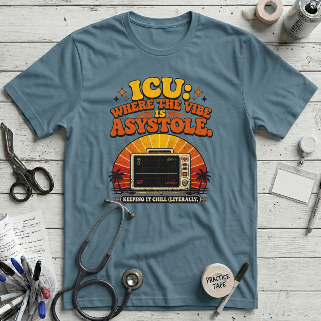 Where the Vibe is Asystole T-Shirt