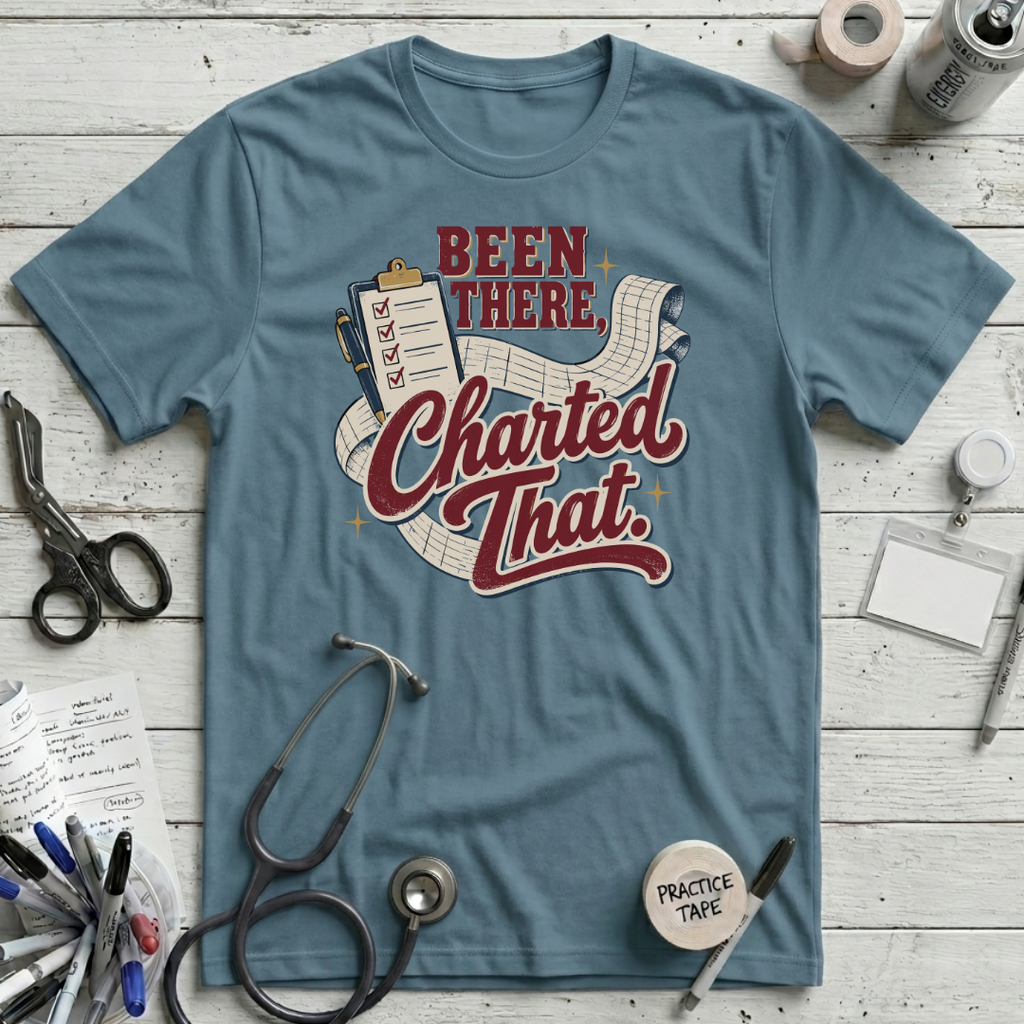 Been There T-Shirt - Steel Blue