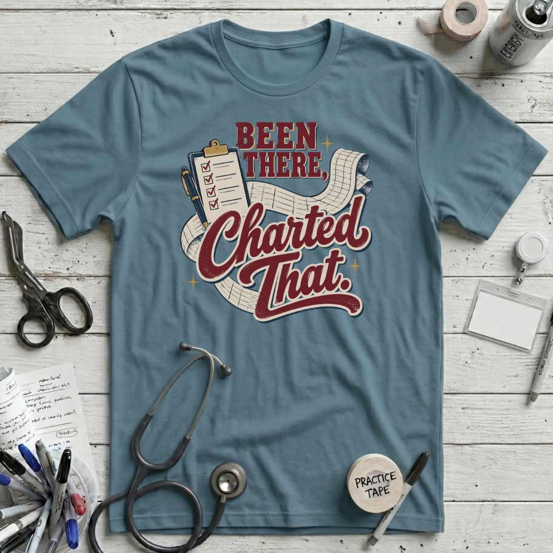 Been There T-Shirt - Steel Blue