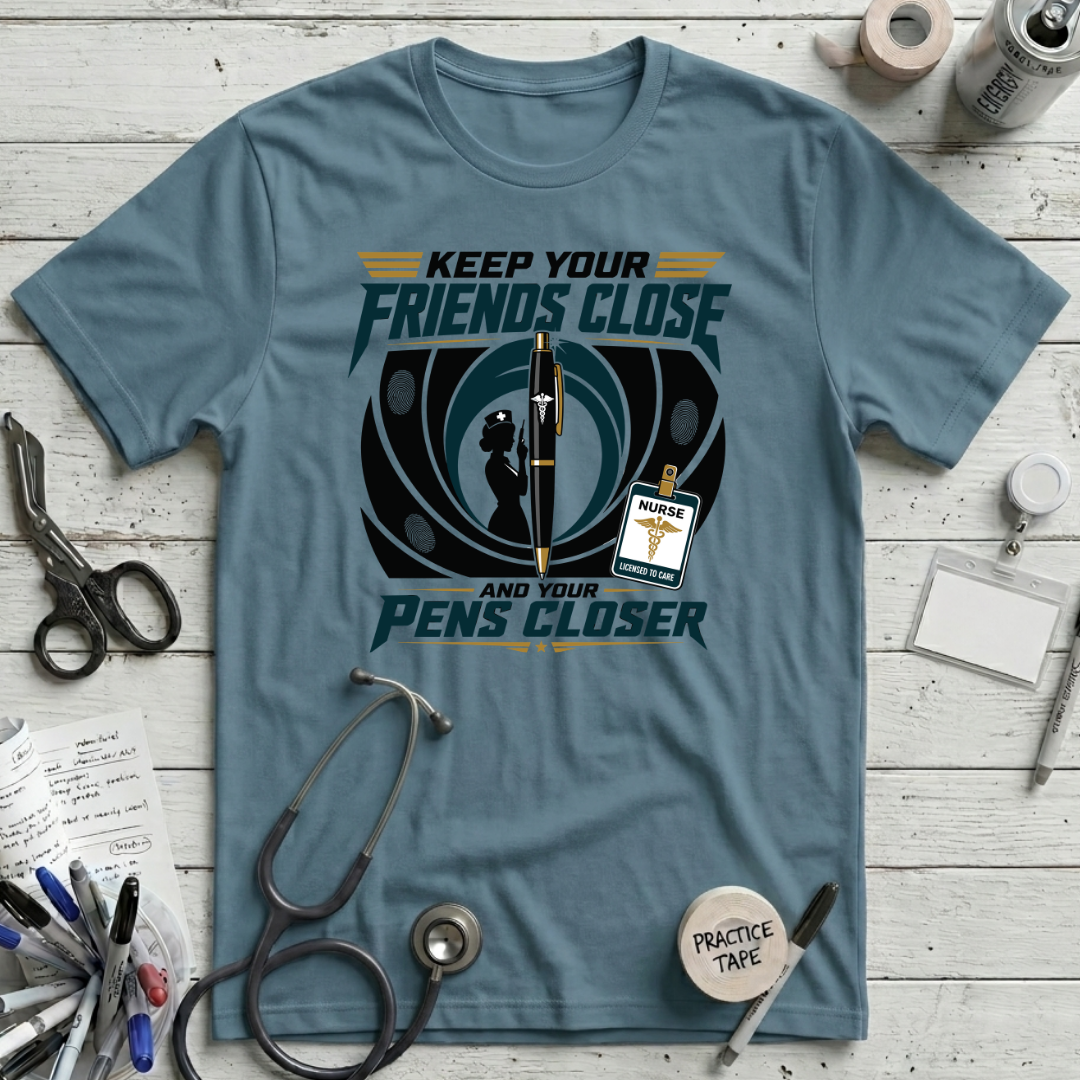 Friends Close - Steel Blue
