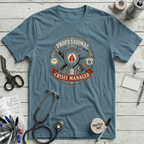 Crisis Manager T-Shirt - Steel Blue