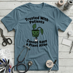 Patient Plant T-Shirt - Steel Blue