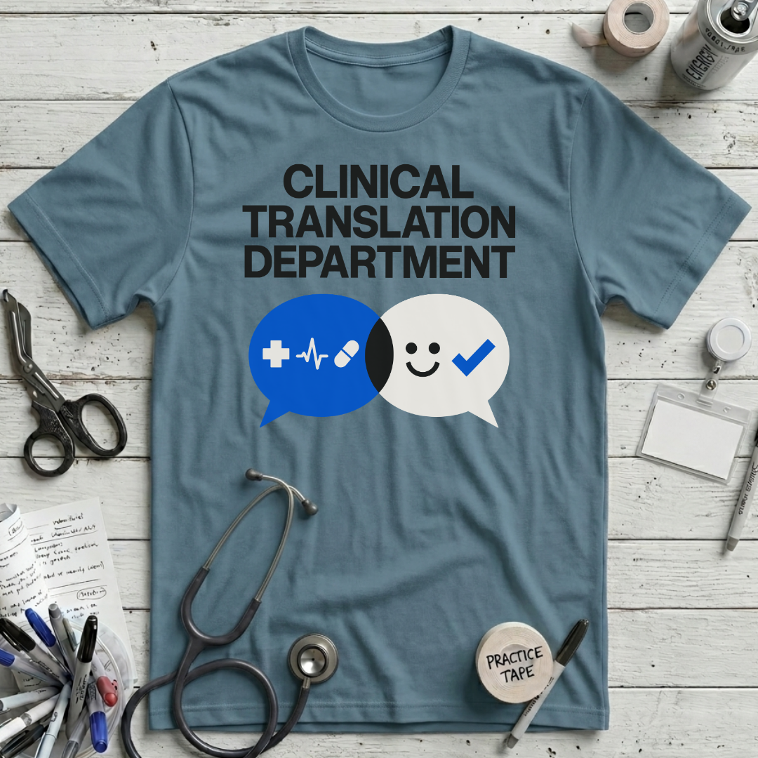 Clinical Translation T-Shirt - Steel Blue