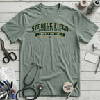 Sterile Field Boundary T-Shirt - Dusty Blue