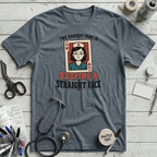 Straight Face T-Shirt - Heather Slate