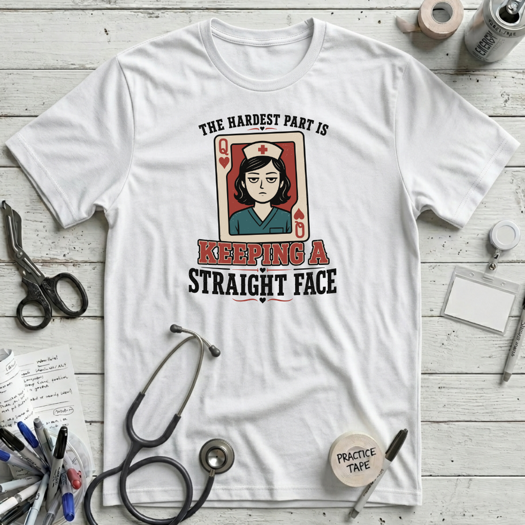 Straight Face T-Shirt - White