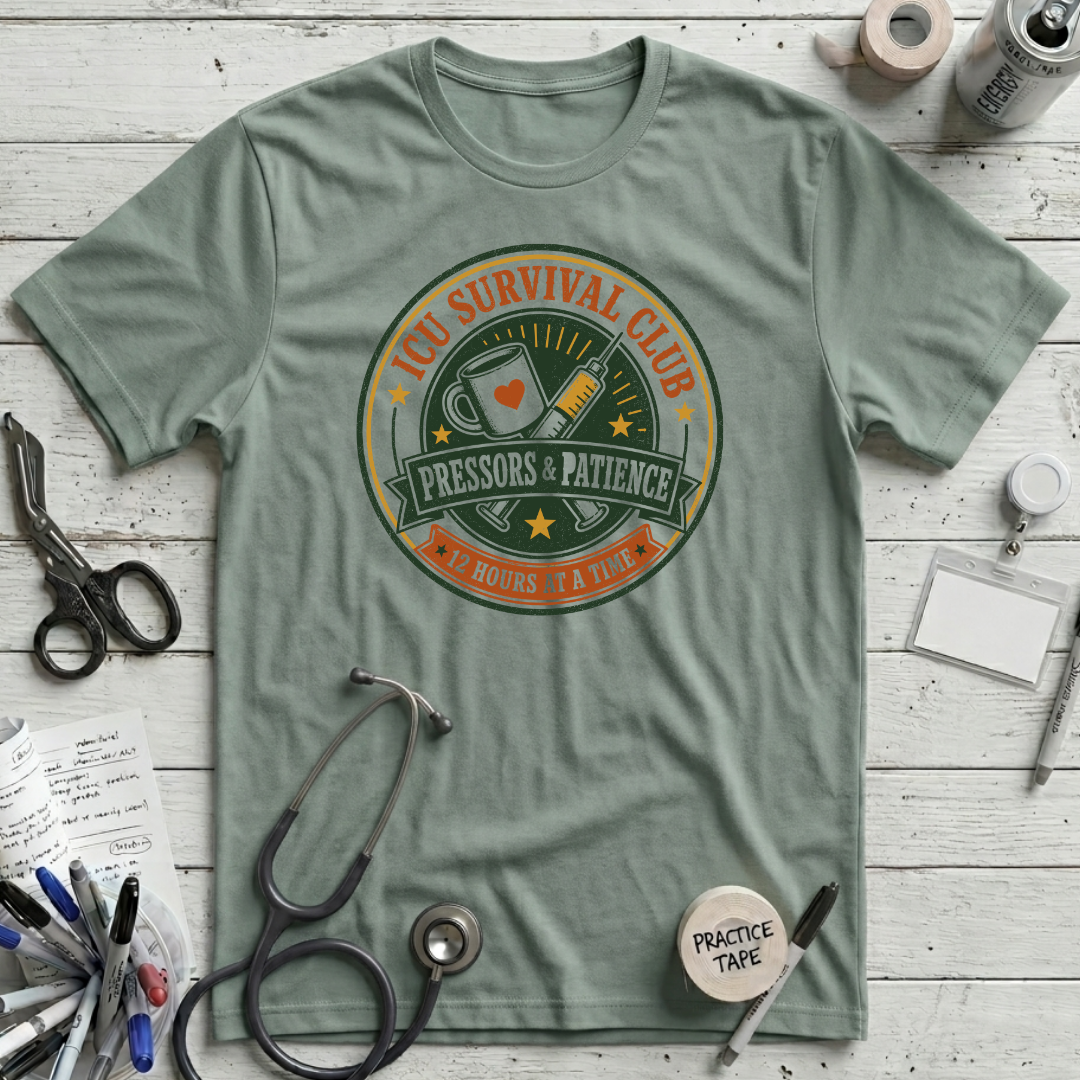 Survival Club T-Shirt - Dusty Blue
