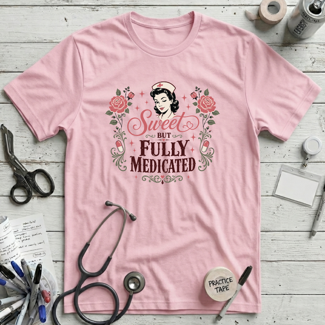 Sweet and Medicated T-Shirt - Pink