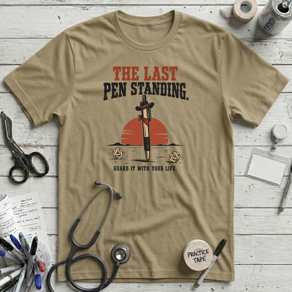 Last Pen Standing T-Shirt - Tan
