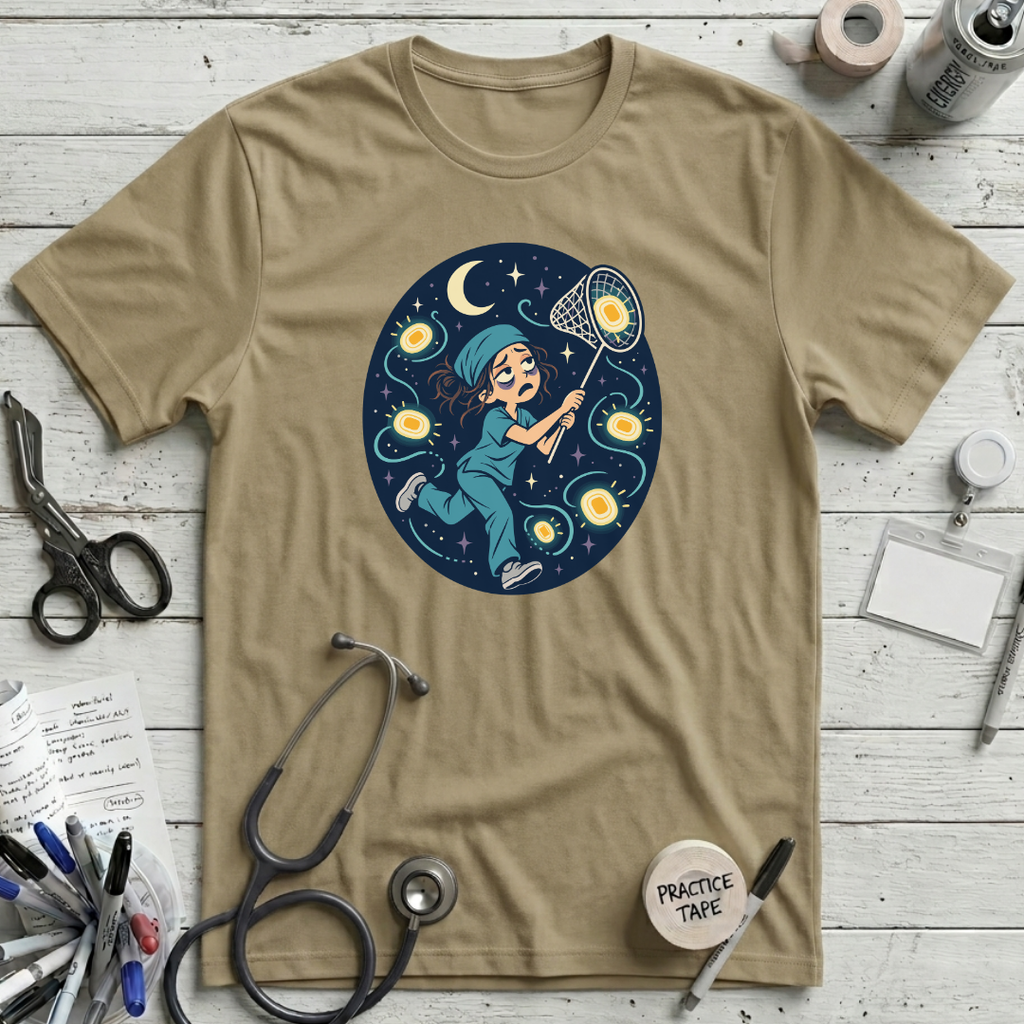 Chasing Call Lights T-Shirt - Tan