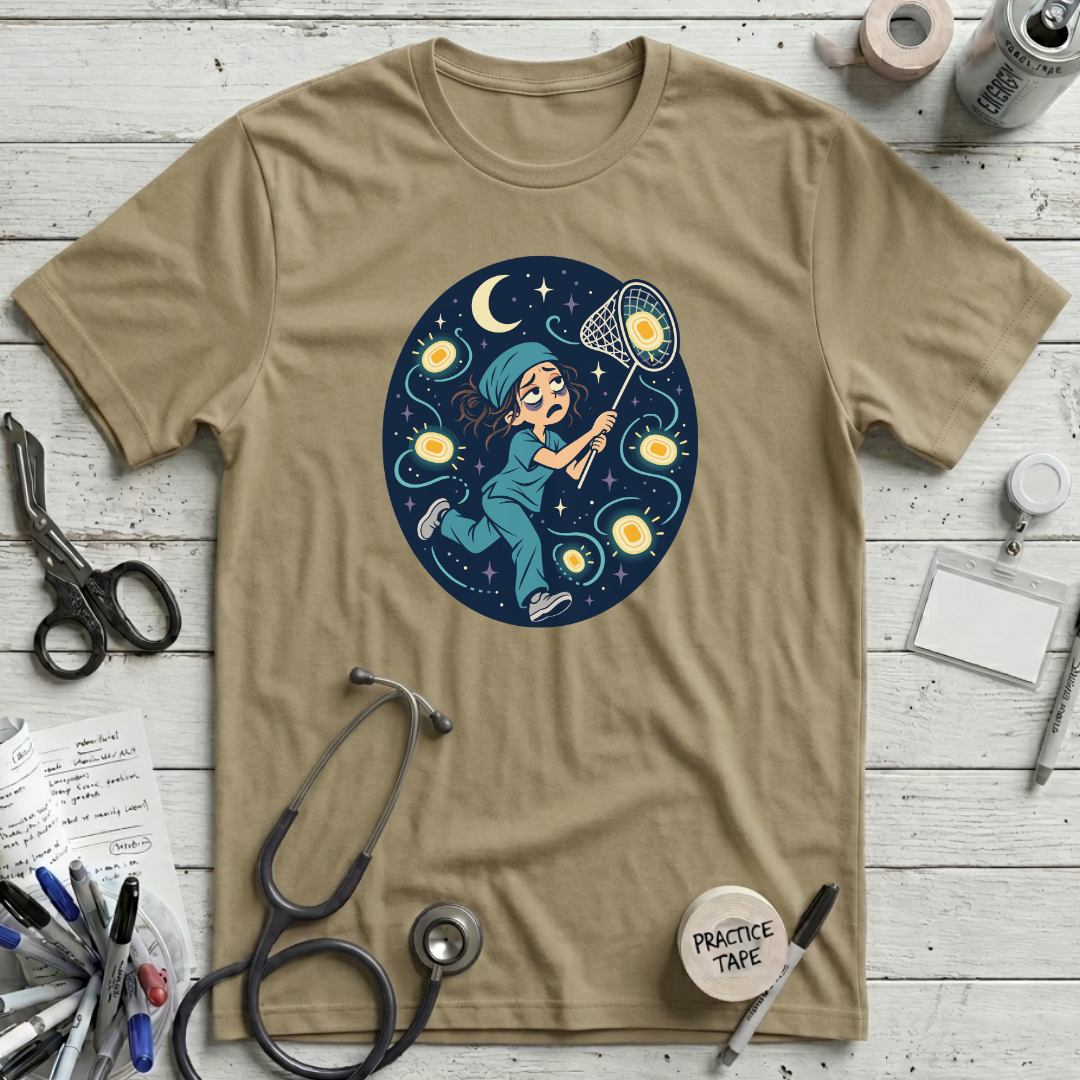 Chasing Call Lights T-Shirt - Tan