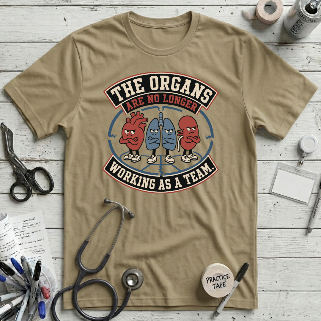 Organ Dysfunction T-Shirt - Tan