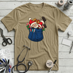Santa in a Pocket T-Shirt