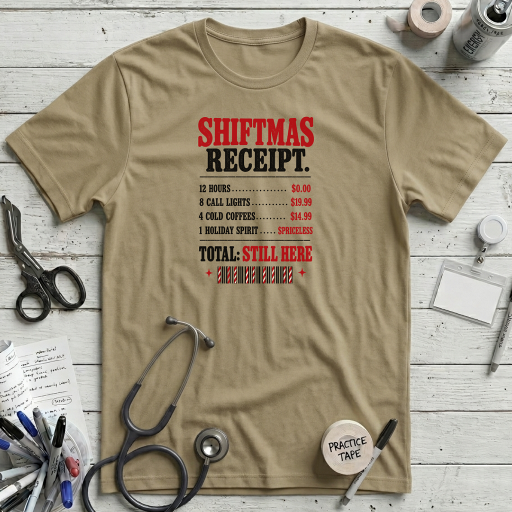 Shiftmas Receipt T-Shirt