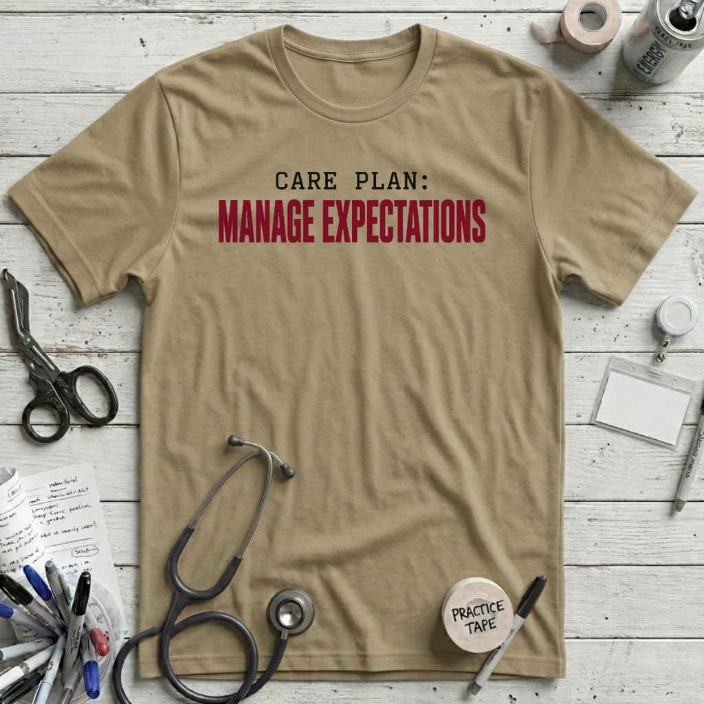 Manage Expectations T-Shirt - Tan