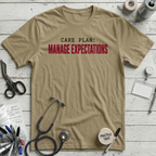 Manage Expectations T-Shirt - Tan