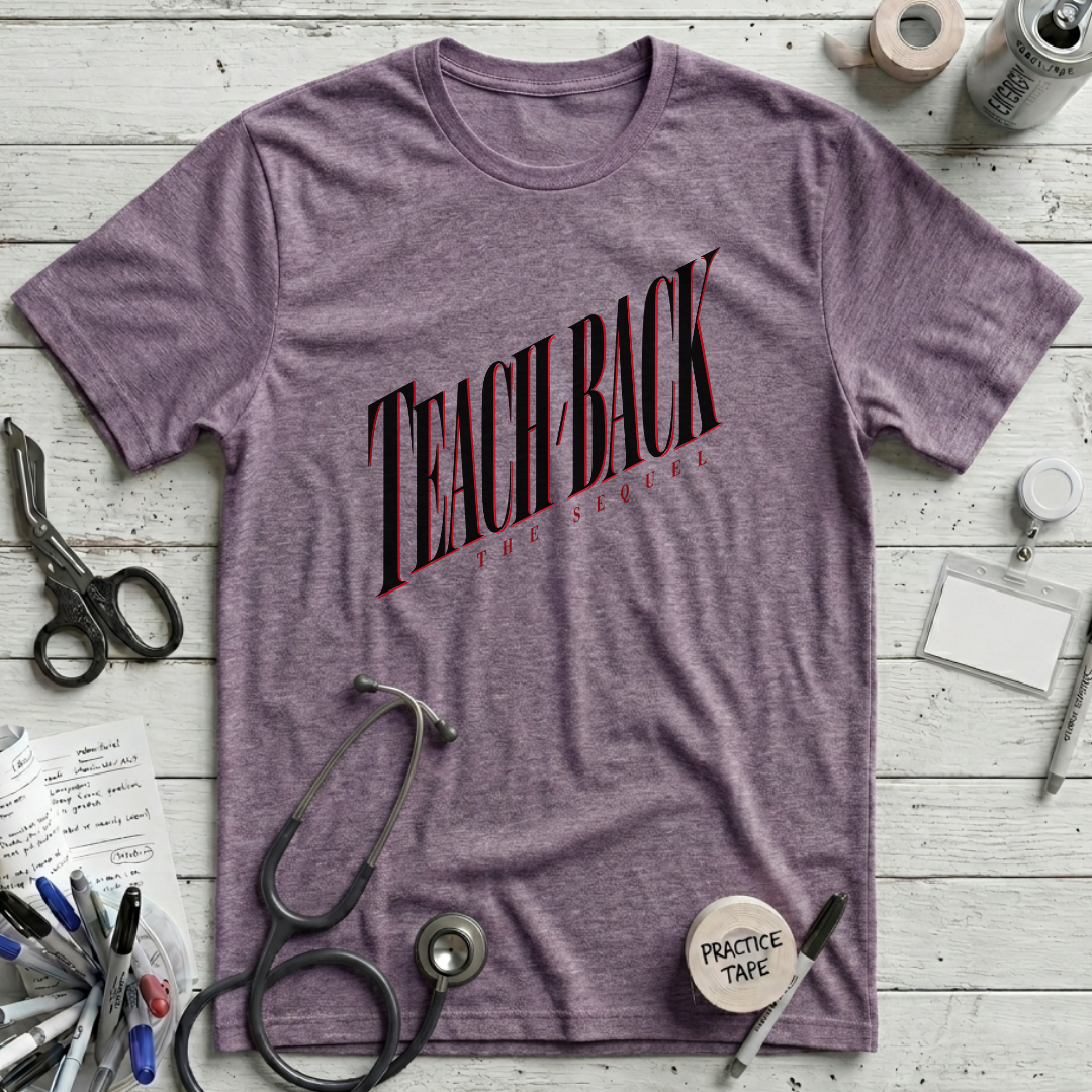 Teach Back Sequel T-Shirt - Heather Purple