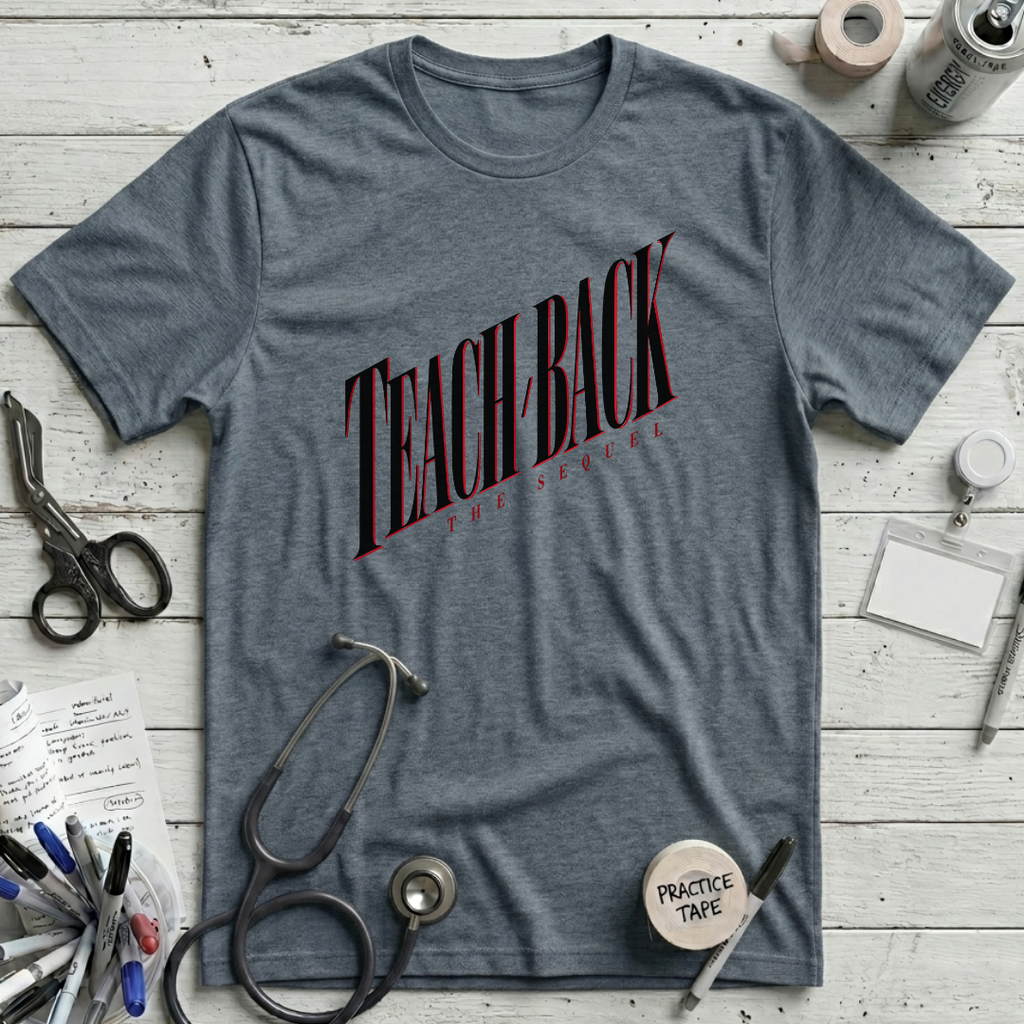 Teach Back Sequel T-Shirt - Heather Slate