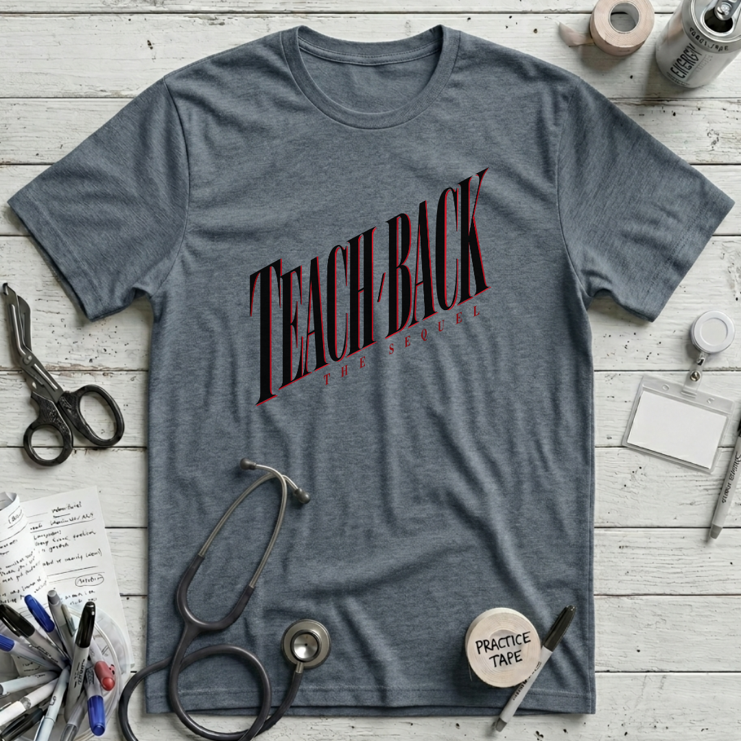 Teach Back Sequel T-Shirt - Heather Slate