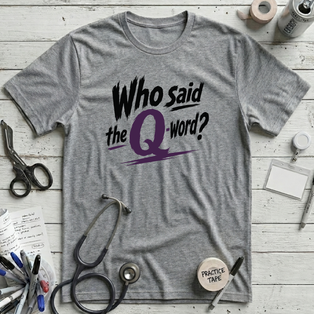 The Q-Word T-Shirt - Athletic Heather