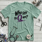 The Q-Word T-Shirt - Heather Prism Mint