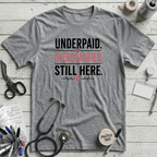 Underpaid T-Shirt - Athletic Heather