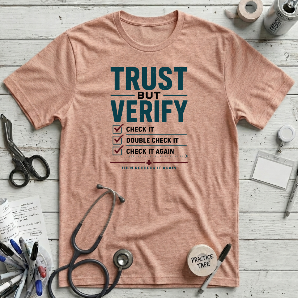 Verify T-Shirt - Heather Prism Peach