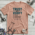 Verify T-Shirt - Heather Prism Peach