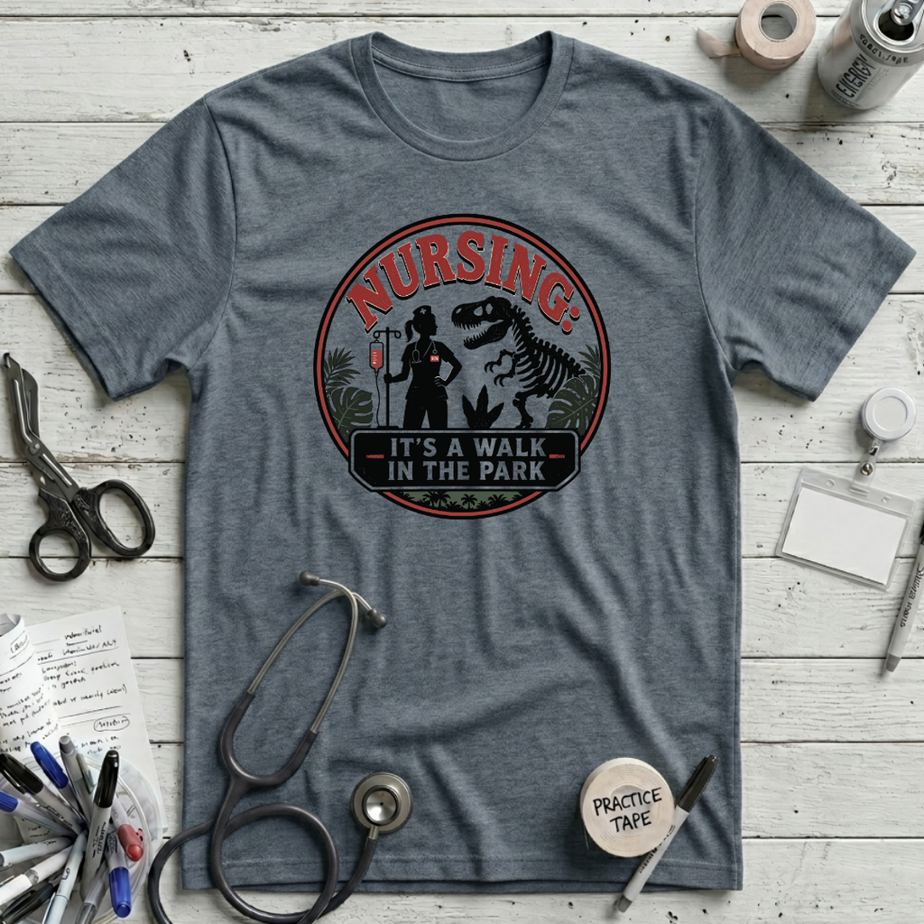 Walk in the Park T-Shirt - Heather Slate