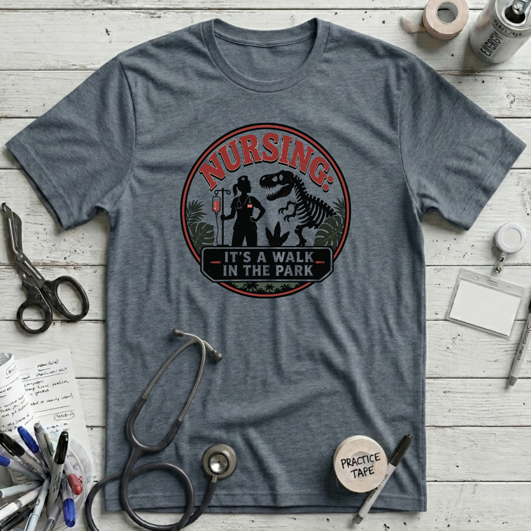 Walk in the Park T-Shirt - Heather Slate