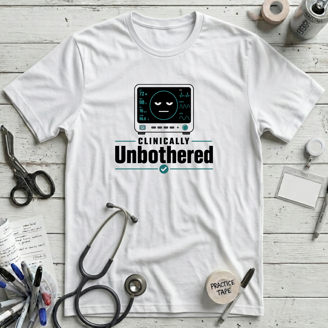 Clinically Unbothered T-Shirt - White