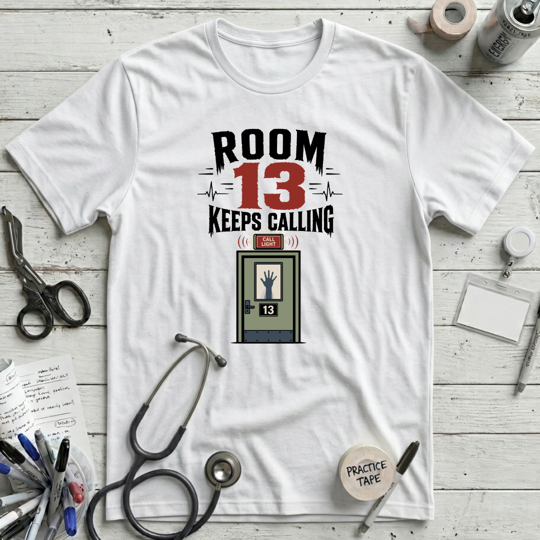 Room 13 Calling T-Shirt - White