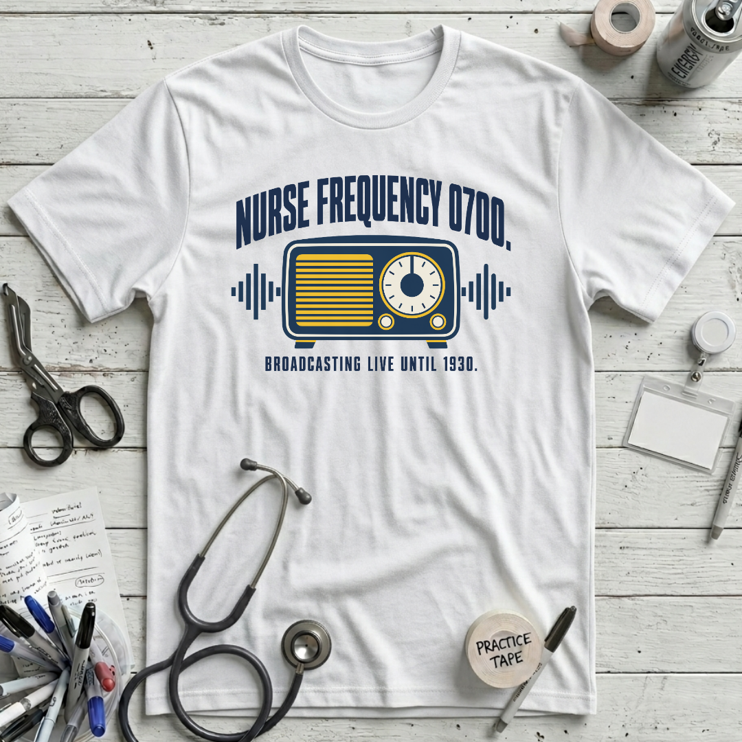 Nurse Frequency T-Shirt - White