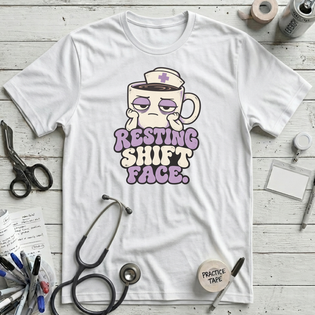 Resting Shift Face T-Shirt