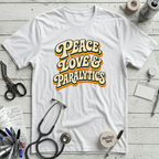 Peace Love Paralytics T-Shirt - White