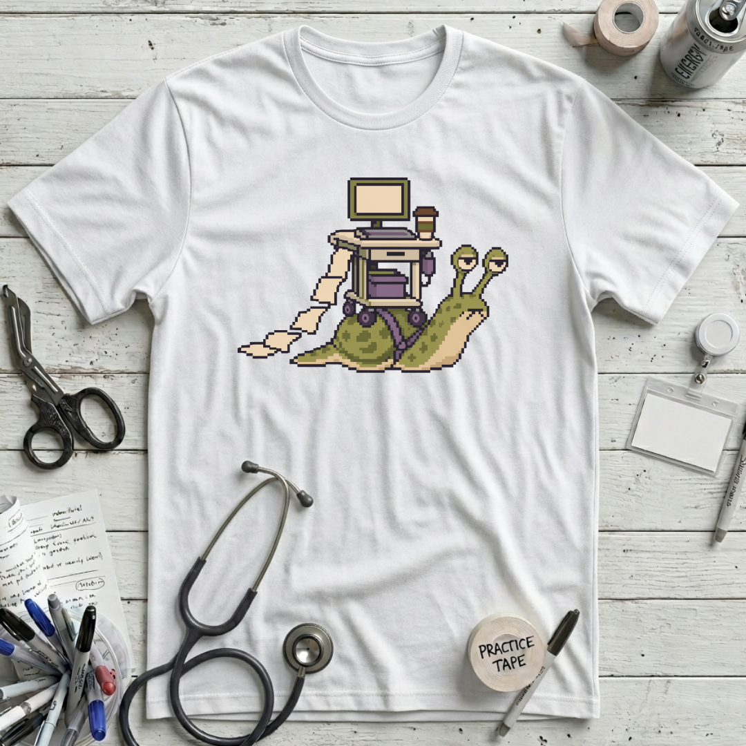 Overworked Snail T-Shirt - White