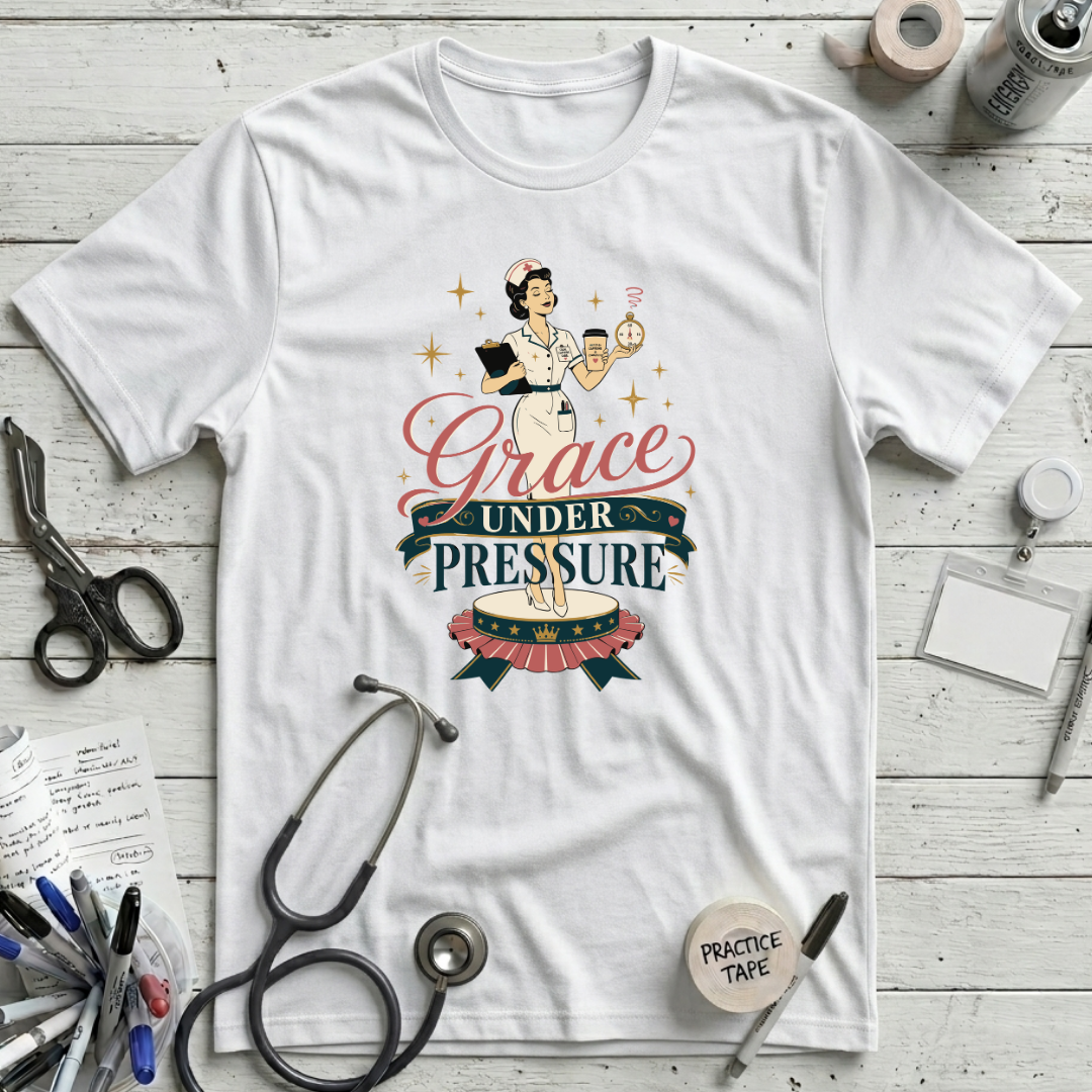 Grace Under Pressure T-Shirt - White