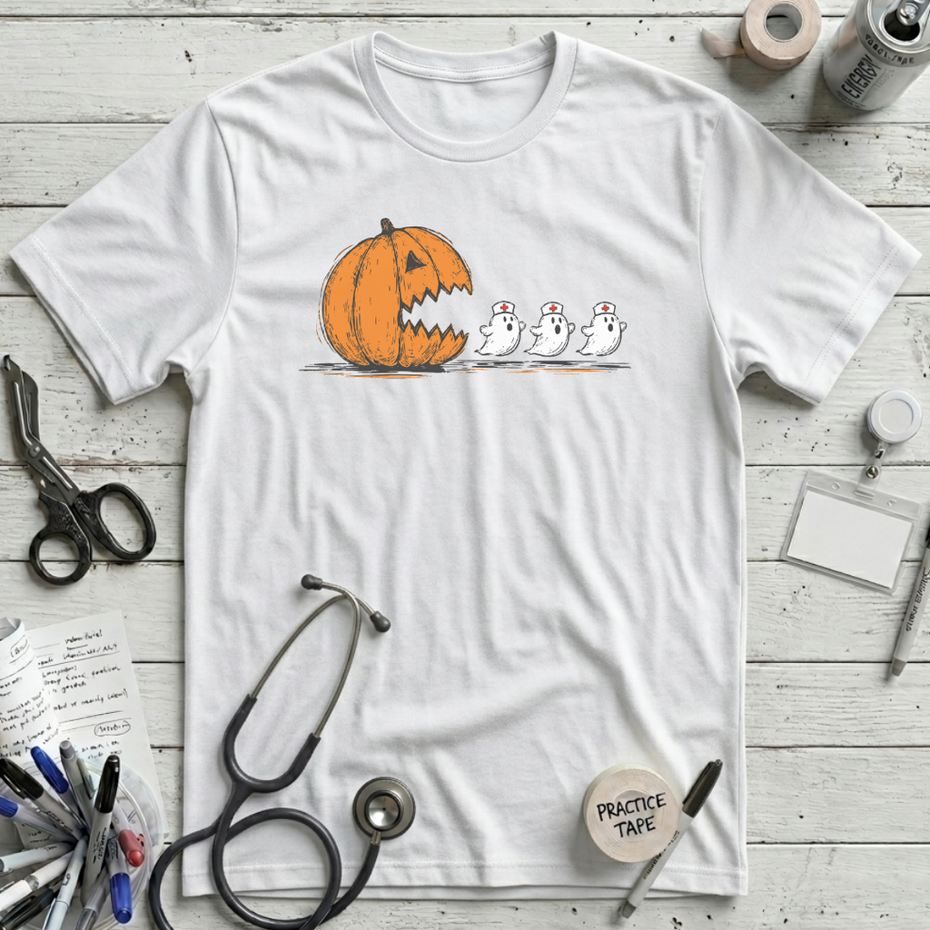 Scared Nurses T-Shirt - White