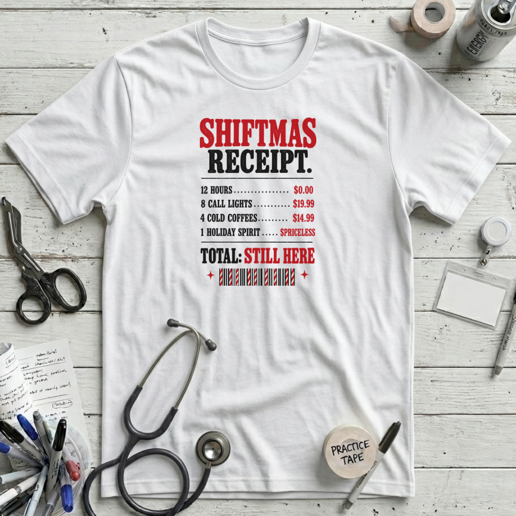 Shiftmas Receipt T-Shirt