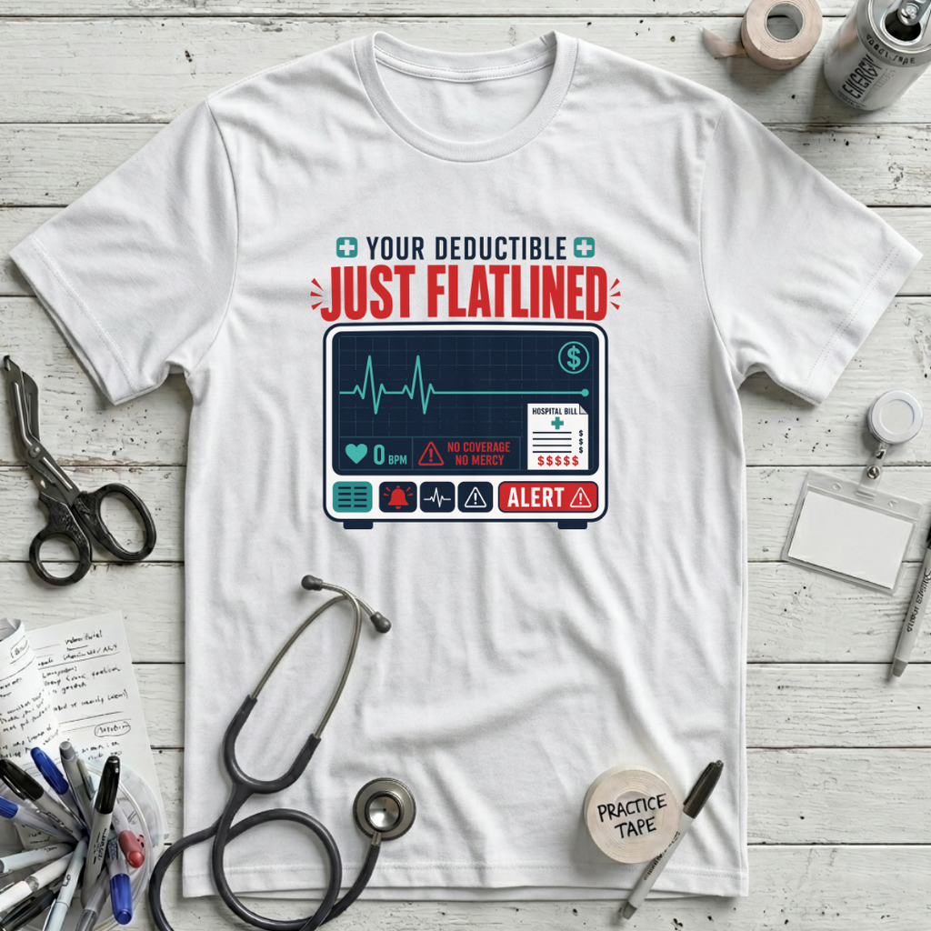 Your Deductible Just Flatlined T-Shirt