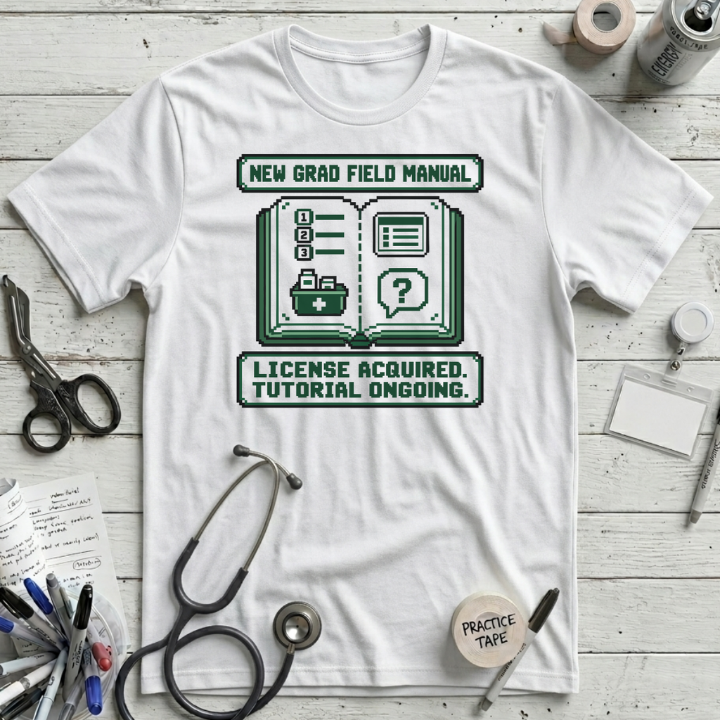 New Grad Manual T-Shirt - White