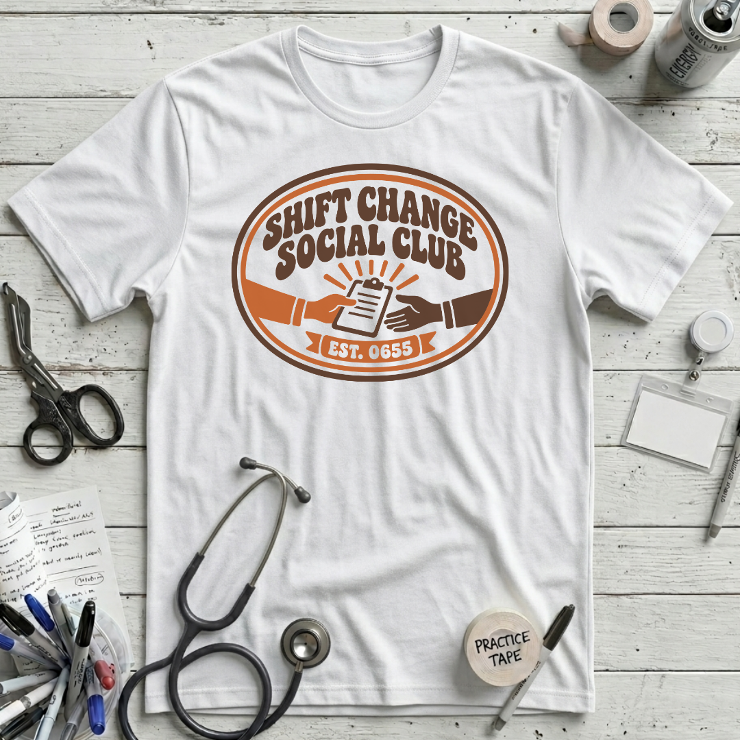 Shift Change Club T-Shirt - White