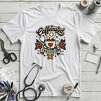 Caffeinated Caregiver T-Shirt - White