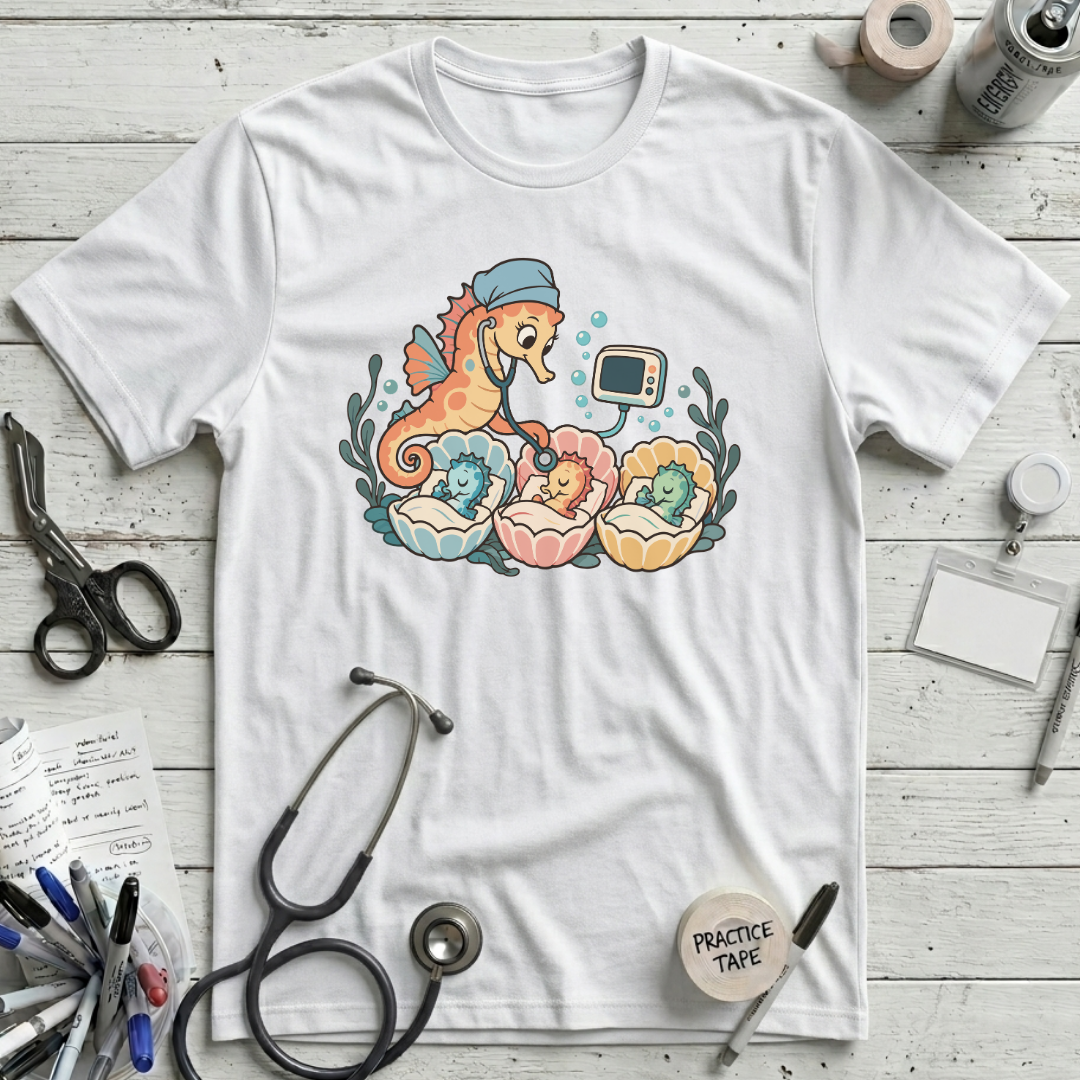 Seahorse Nursery Rounds T-Shirt